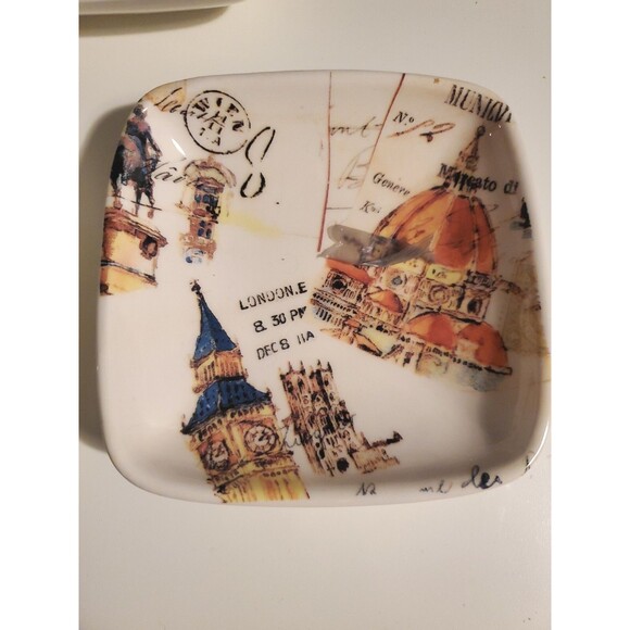 Williams Sonoma GRAND TOUR 5" Bread Dipping Appetizer Bowl Dip 3 Dish Set 2008 - Picture 4 of 6